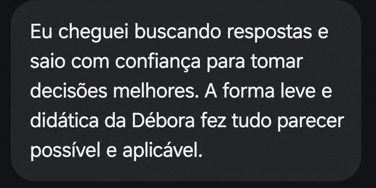 Depoimento de aluna sobre o mini curso Confeitaria Além da Receita